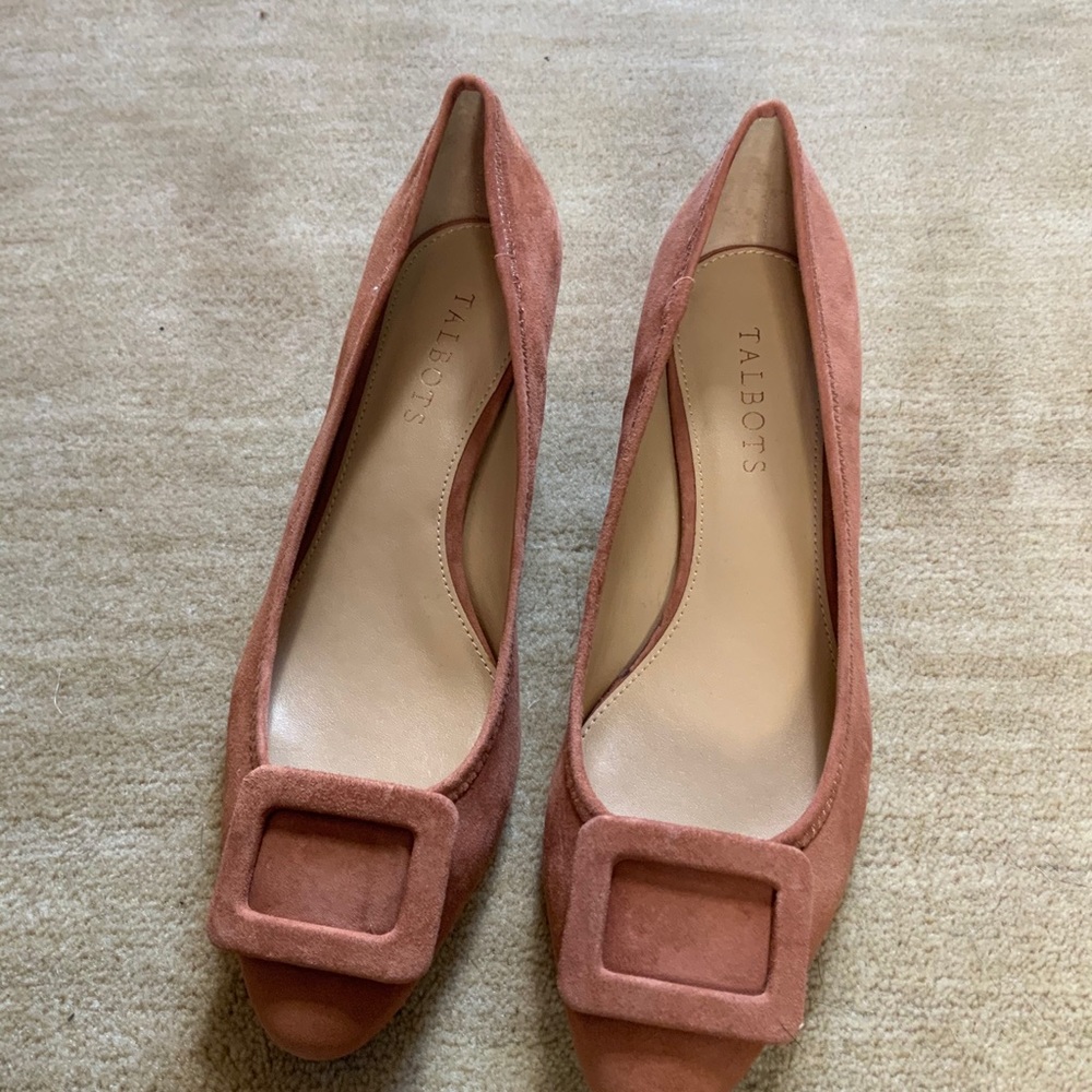 Never worn sued shoes
